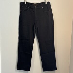 Lauren Ralph Lauren LRL‎ Womens Jeans Black Modern Slim Size 16 Straight Classic